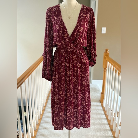 Knox Rose Boho Dress Long Sleeves With Pockets Size XS - Picture 7 of 16